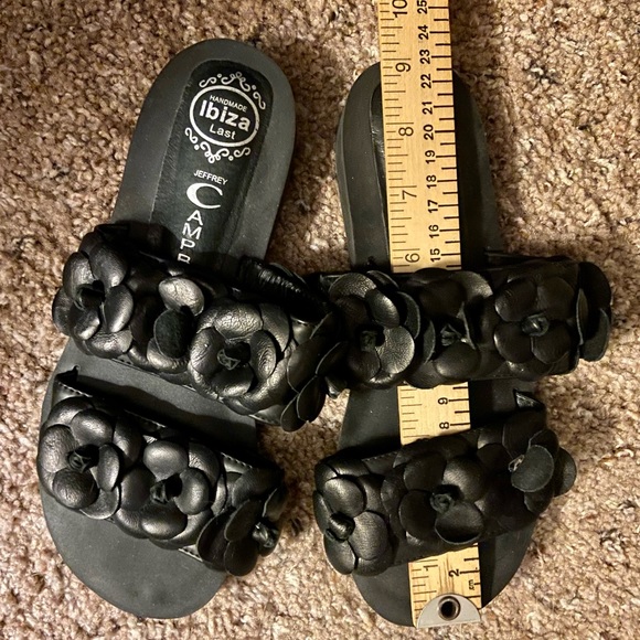 JEFFREY CAMPBELL Rosebud double strap black slide - Picture 14 of 16